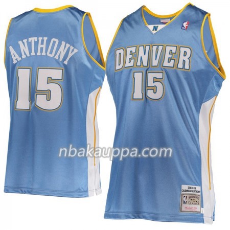 Denver Nugget Carmelo Anthony 15 Hardwood Classics Sininen Pelipaidat Swingman - Miesten